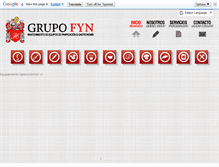 Tablet Screenshot of grupofyn.com